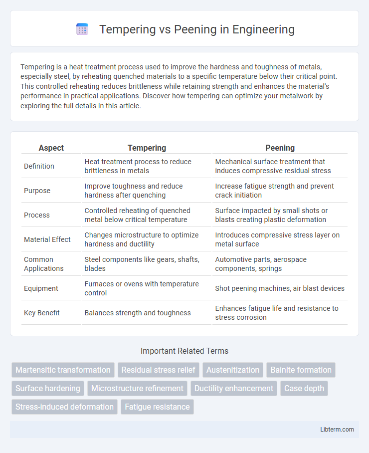 Peening vs Tempering in Engineering - What is The Difference?