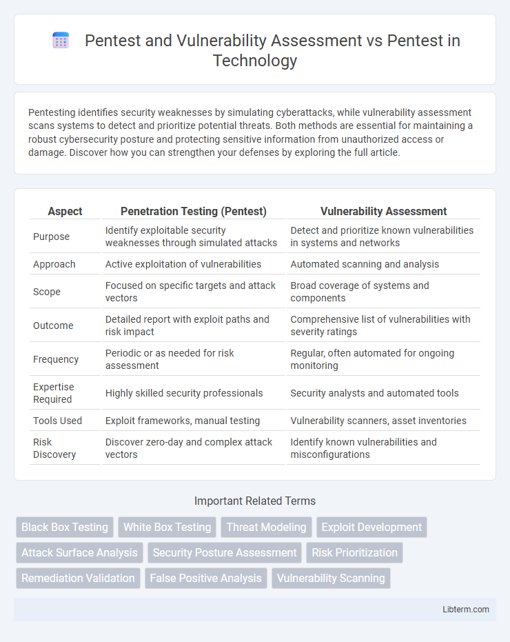 Pentest vs Pentest and Vulnerability Assessment in Technology - What is The Difference?