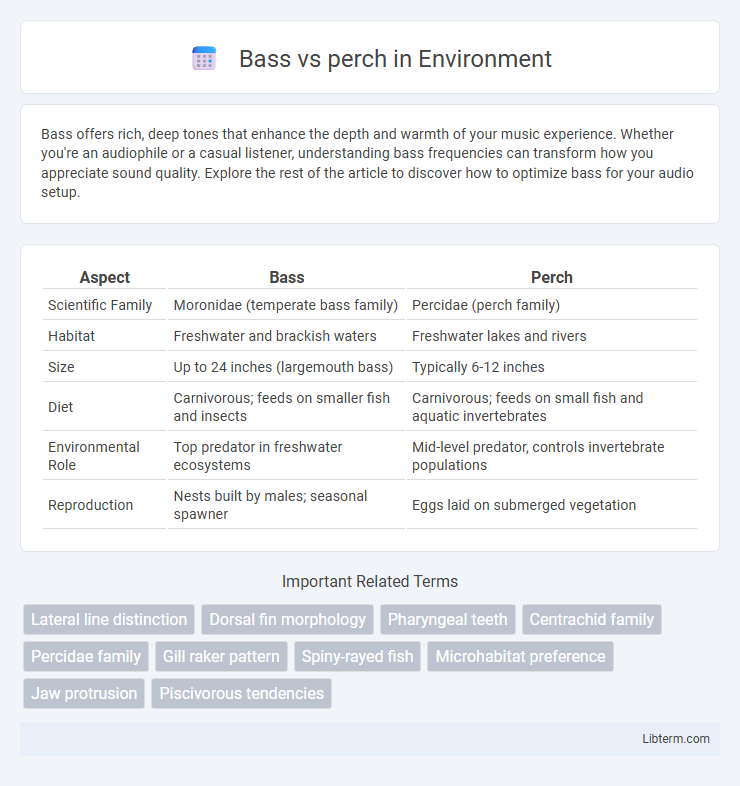 perch vs Bass in Environment - What is The Difference?