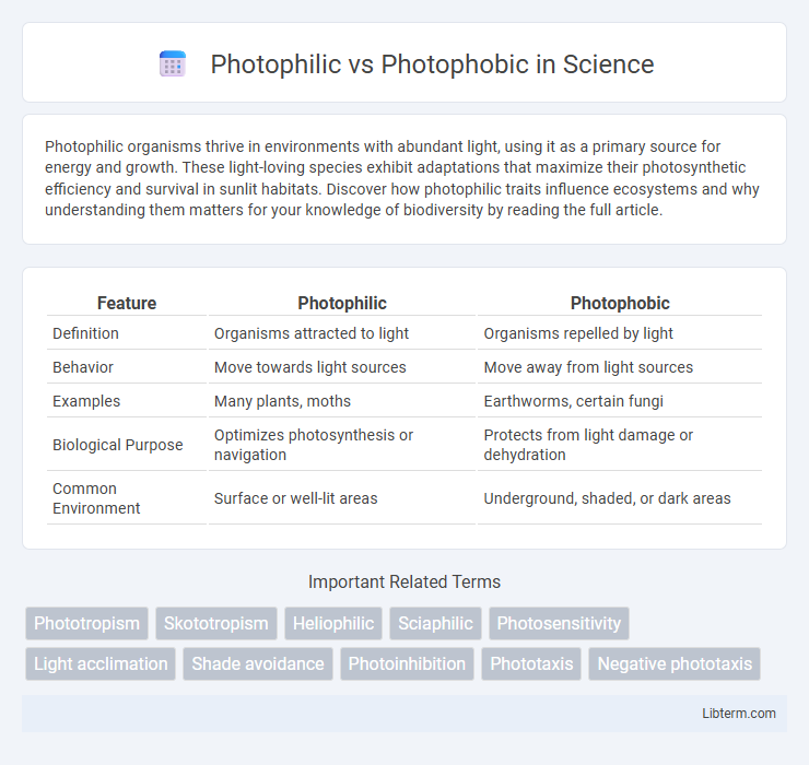 Photophobic vs Photophilic in Science - What is The Difference?