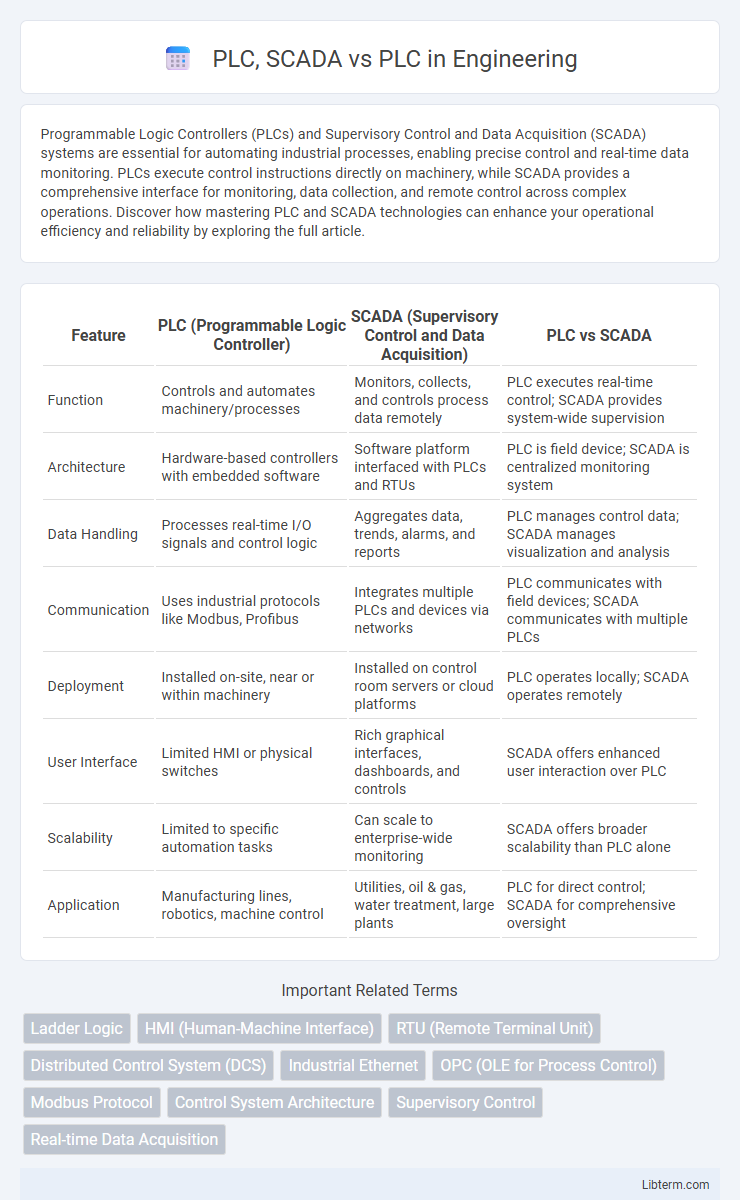 PLC vs PLC, SCADA in Engineering - What is The Difference?
