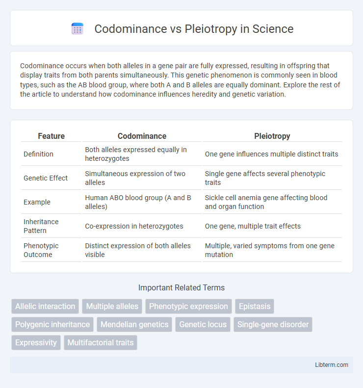 Pleiotropy vs Codominance in Science - What is The Difference?