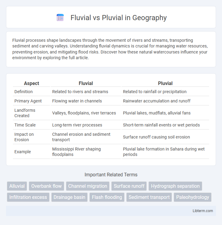 Pluvial vs Fluvial in Geography - What is The Difference?