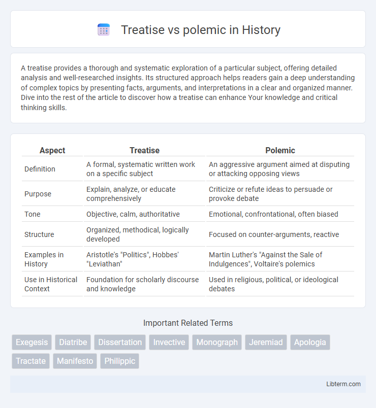 polemic vs Treatise in History - What is The Difference?