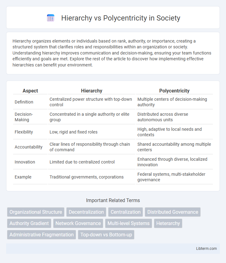 Polycentricity vs Hierarchy in Society - What is The Difference?