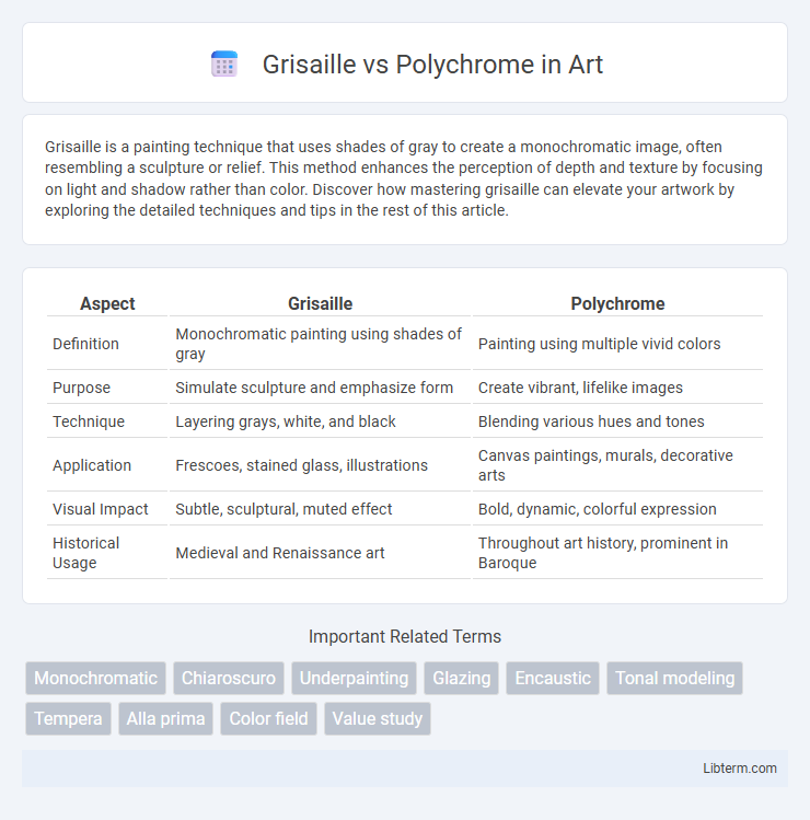 Polychrome vs Grisaille in Art - What is The Difference?