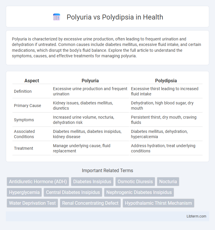 Polydipsia vs Polyuria in Health - What is The Difference?
