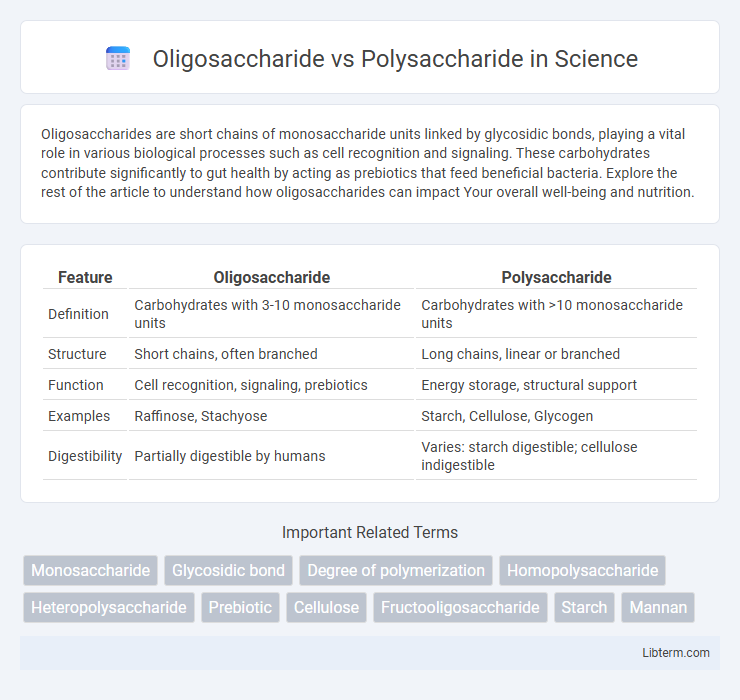 Polysaccharide vs Oligosaccharide in Science - What is The Difference?