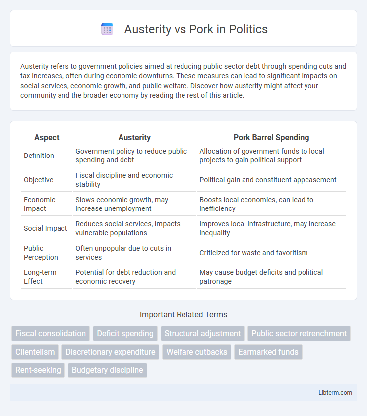Pork vs Austerity in Politics - What is The Difference?