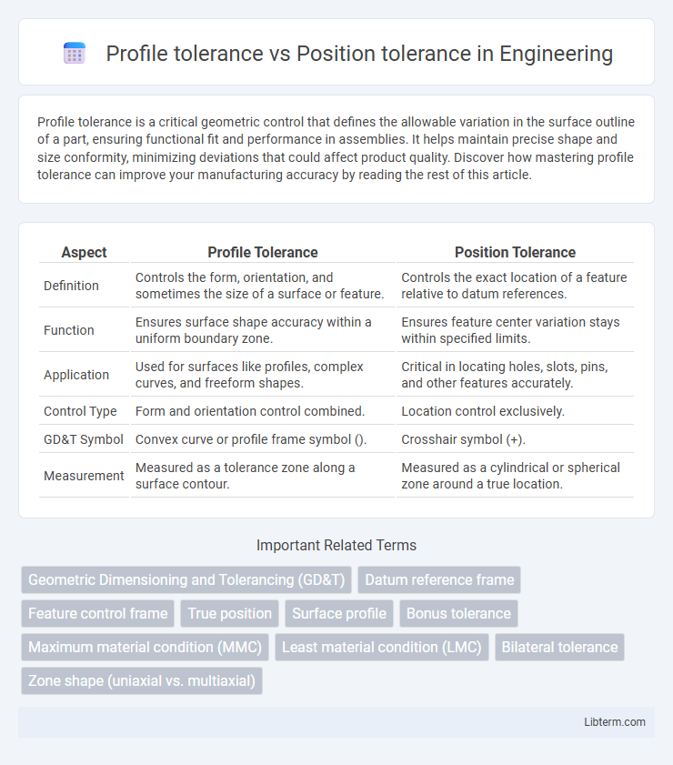 Position tolerance vs Profile tolerance in Engineering - What is The Difference?