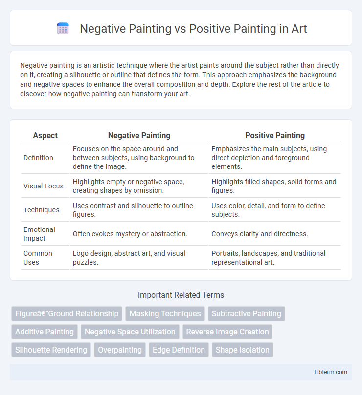 Positive Painting vs Negative Painting in Art - What is The Difference?