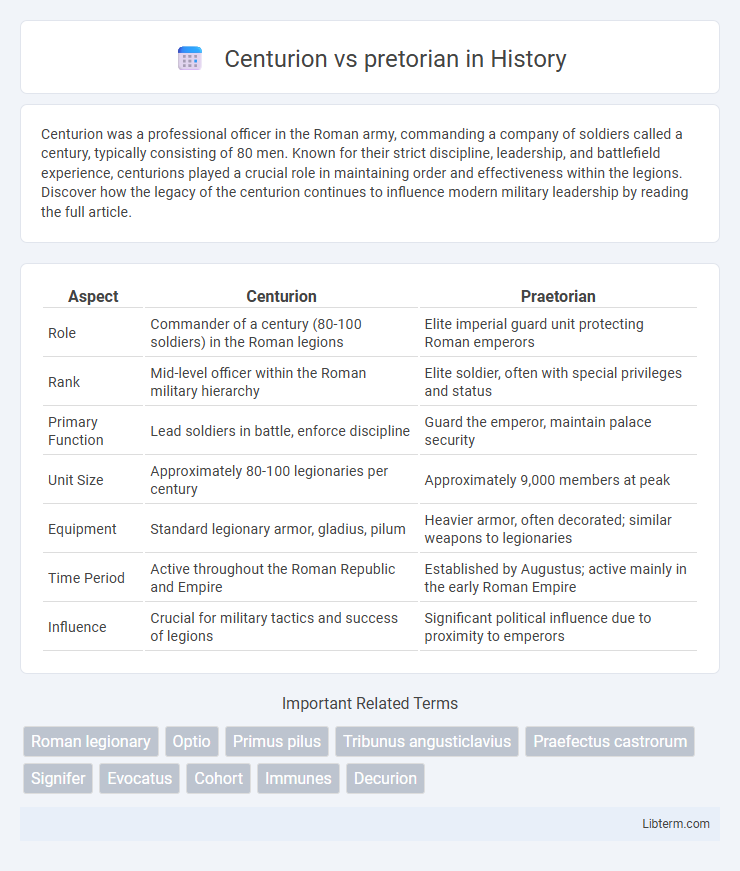 pretorian vs Centurion in History - What is The Difference?