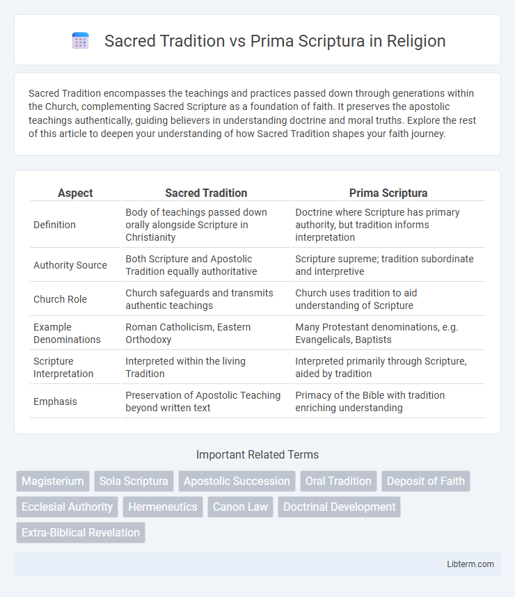 Prima Scriptura vs Sacred Tradition in Religion - What is The Difference?