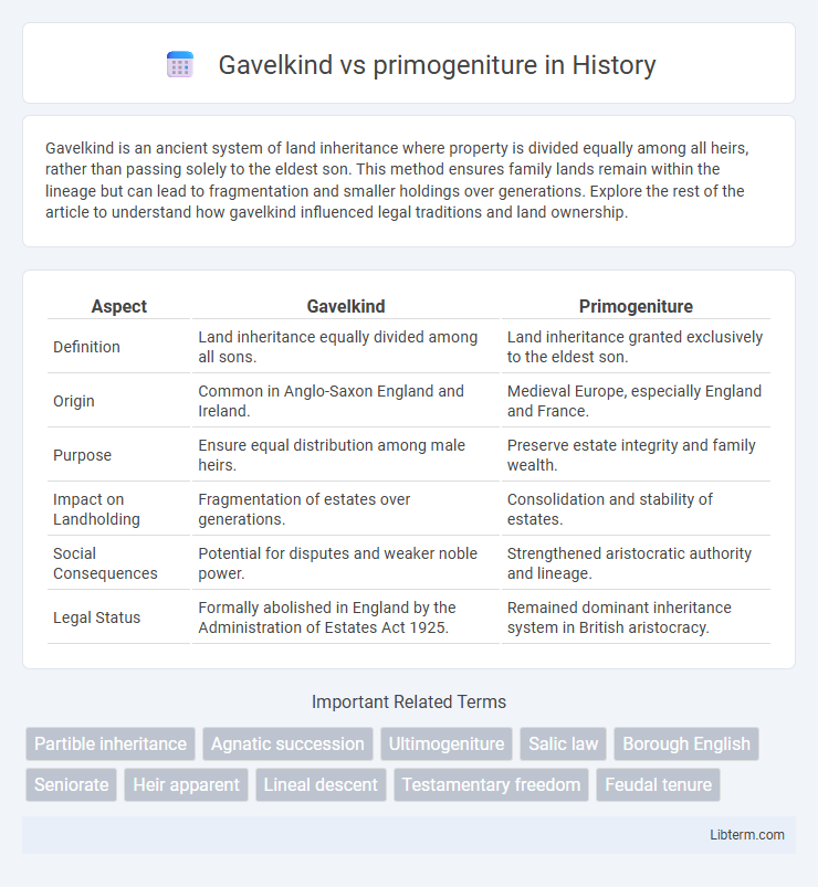 primogeniture vs Gavelkind in History - What is The Difference?