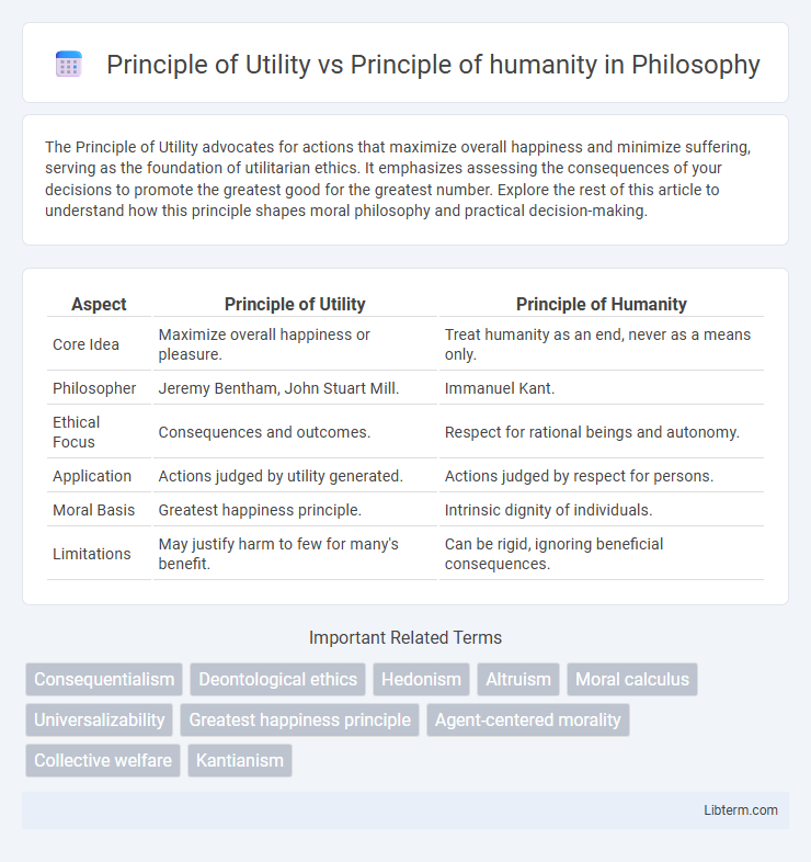 Principle of humanity vs Principle of Utility in Philosophy - What is The Difference?