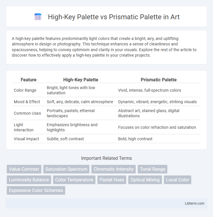 Prismatic Palette vs High-Key Palette in Art - What is The Difference?