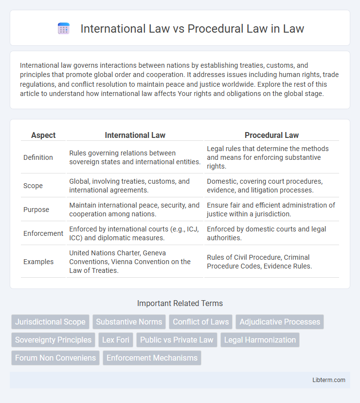 Procedural Law vs International Law in Law - What is The Difference?