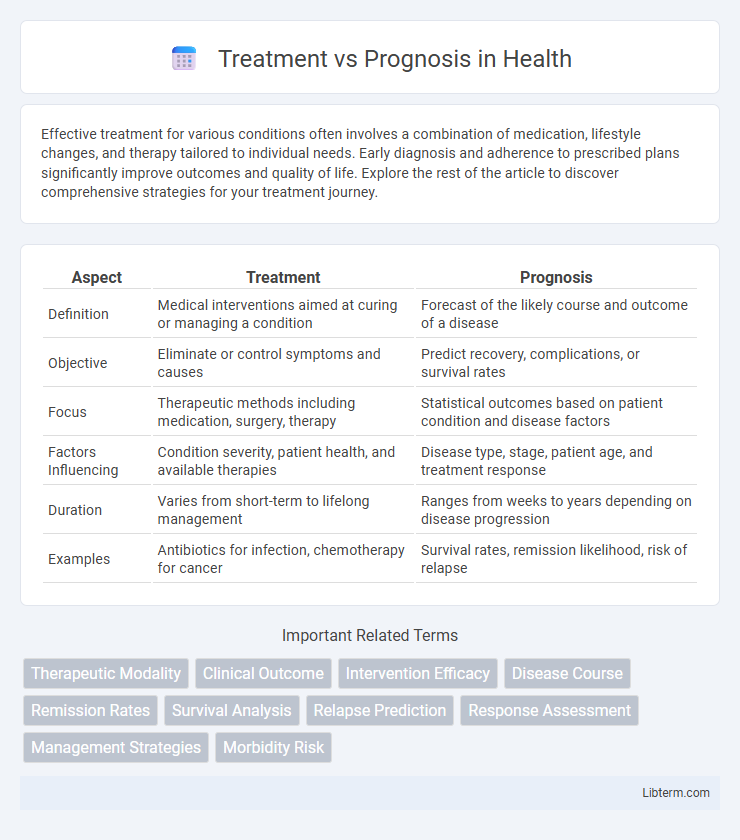 Prognosis vs Treatment in Health - What is The Difference?