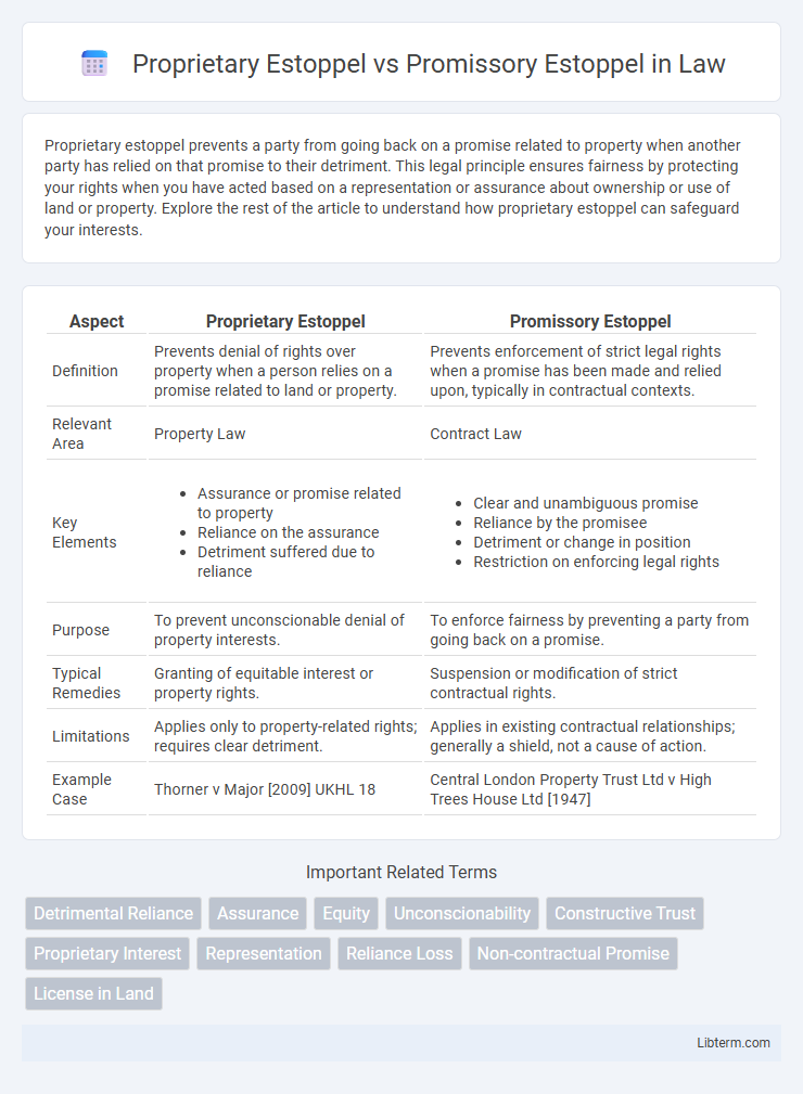 Promissory Estoppel vs Proprietary Estoppel in Law - What is The Difference?