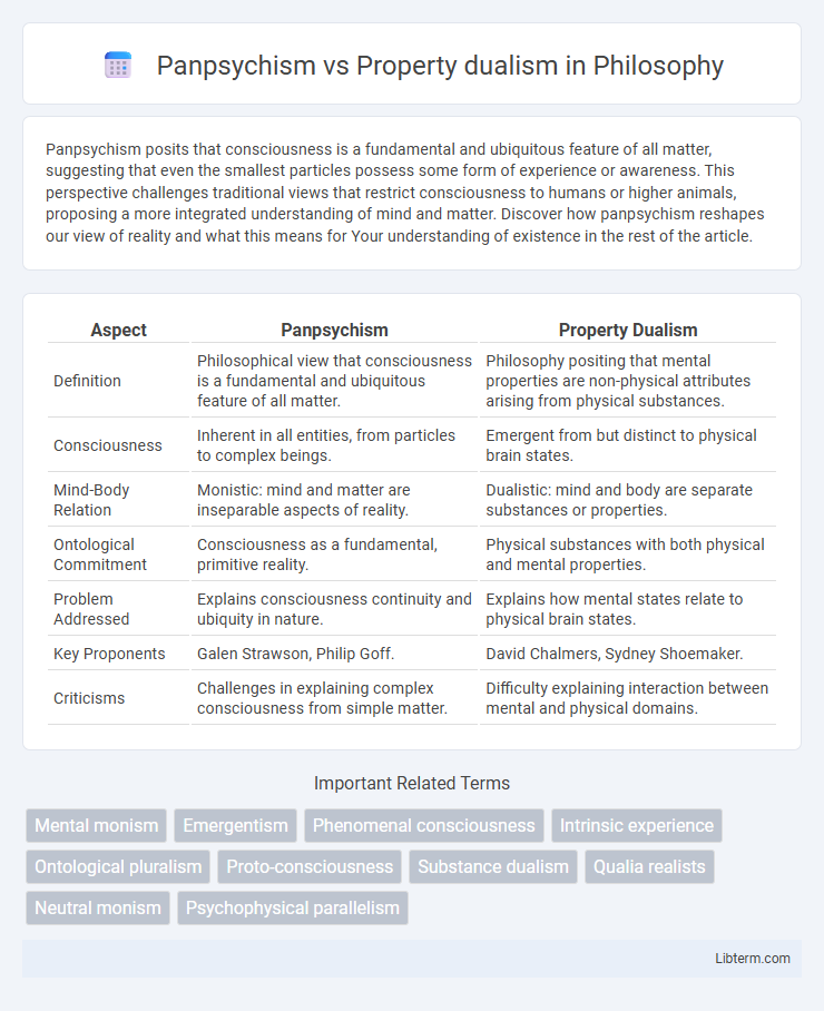 Property dualism vs Panpsychism in Philosophy - What is The Difference?