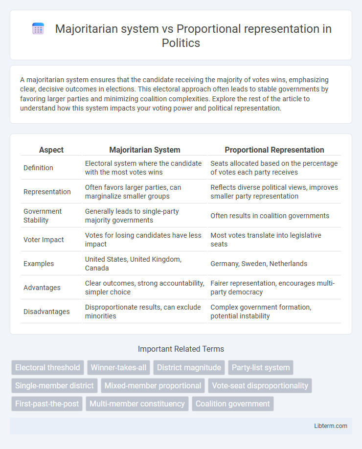 Proportional representation vs Majoritarian system in Politics - What is The Difference?