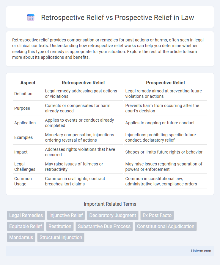 Prospective Relief vs Retrospective Relief in Law - What is The Difference?