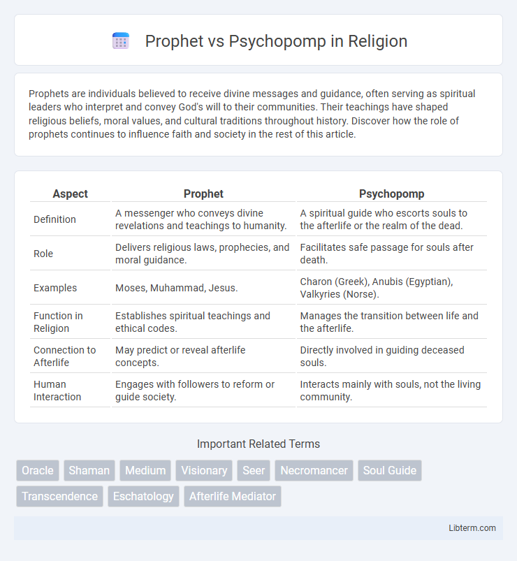 Psychopomp vs Prophet in Religion - What is The Difference?