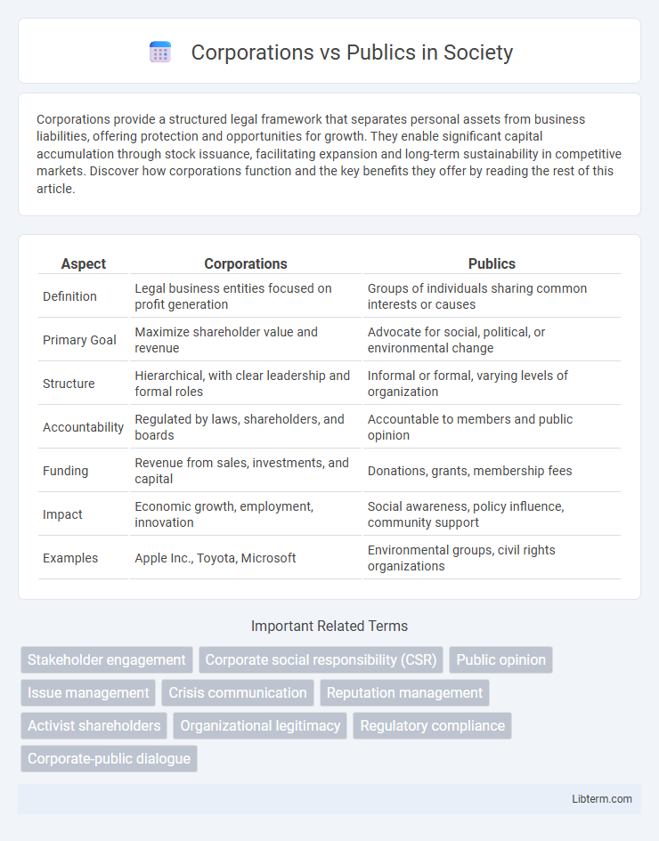 Publics vs Corporations in Society - What is The Difference?