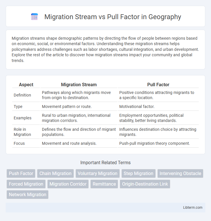 Pull Factor vs Migration Stream in Geography - What is The Difference?
