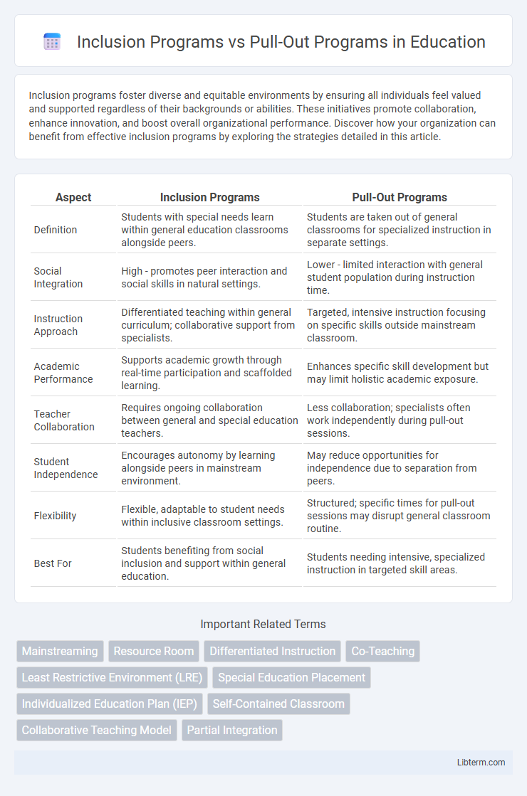 Pull-Out Programs vs Inclusion Programs in Education - What is The Difference?