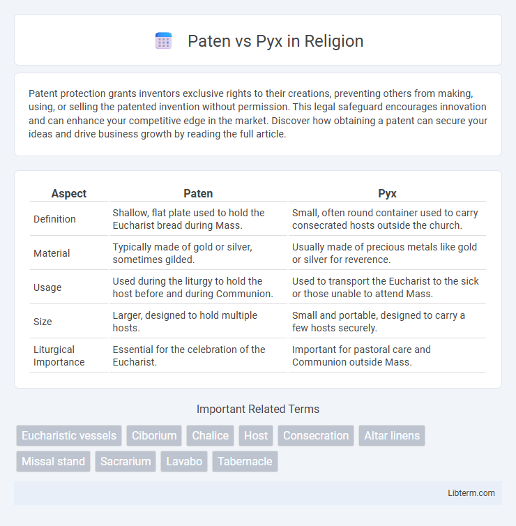 Pyx vs Paten in Religion - What is The Difference?