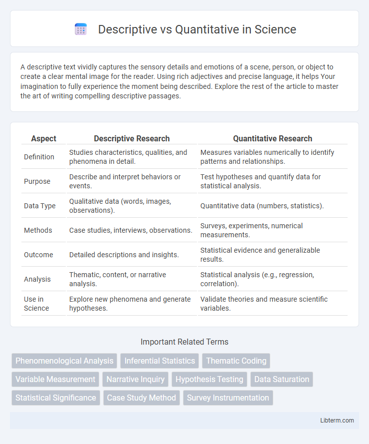 Quantitative vs Descriptive in Science - What is The Difference?