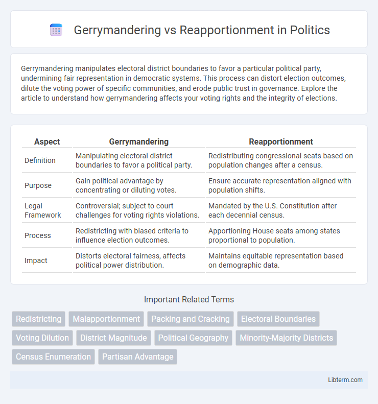 Reapportionment vs Gerrymandering in Politics - What is The Difference?
