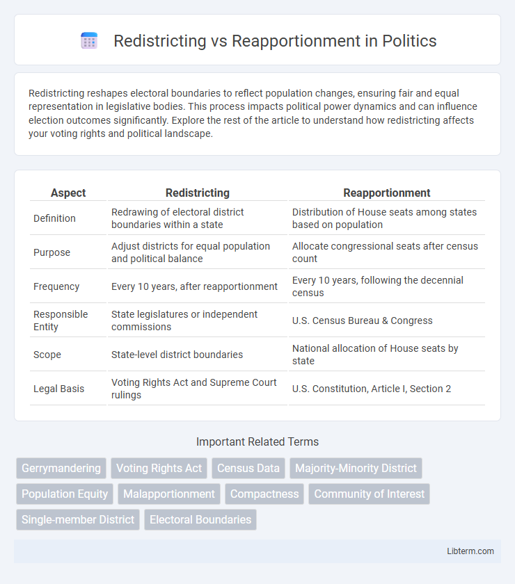 Reapportionment vs Redistricting in Politics - What is The Difference?