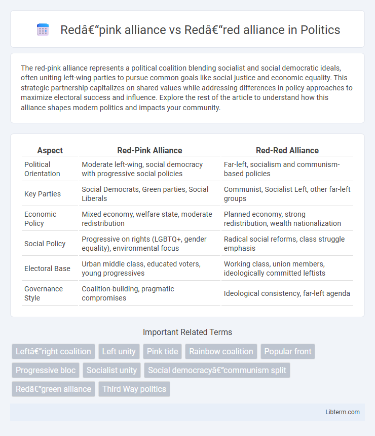 Red–red alliance vs Red–pink alliance in Politics - What is The Difference?