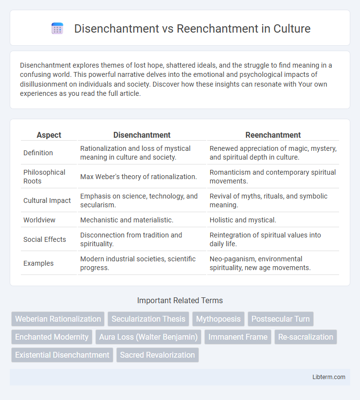 Reenchantment vs Disenchantment in Culture - What is The Difference?