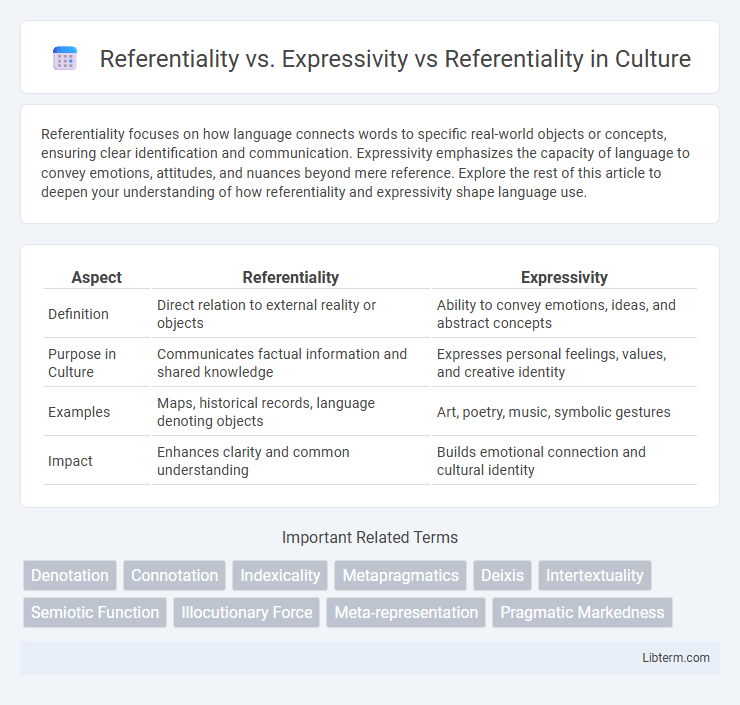 Referentiality vs Referentiality vs. Expressivity in Culture - What is The Difference?