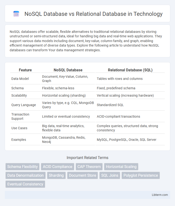 Relational Database vs NoSQL Database in Technology - What is The Difference?