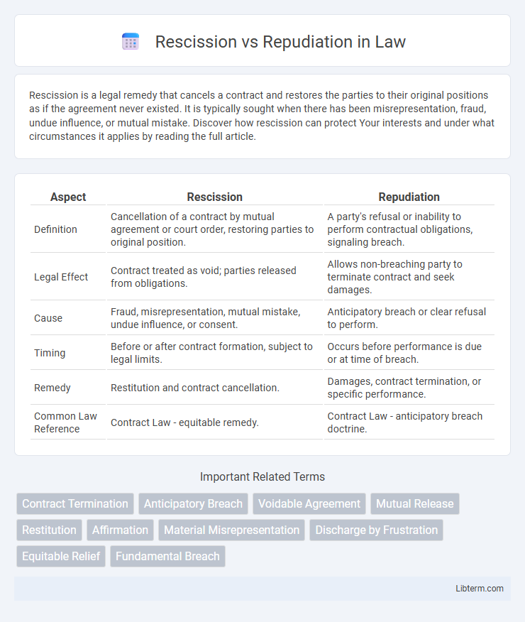 Repudiation vs Rescission in Law - What is The Difference?