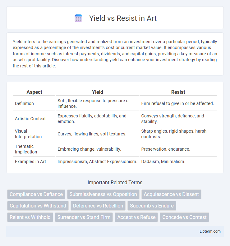 Resist vs Yield in Art - What is The Difference?