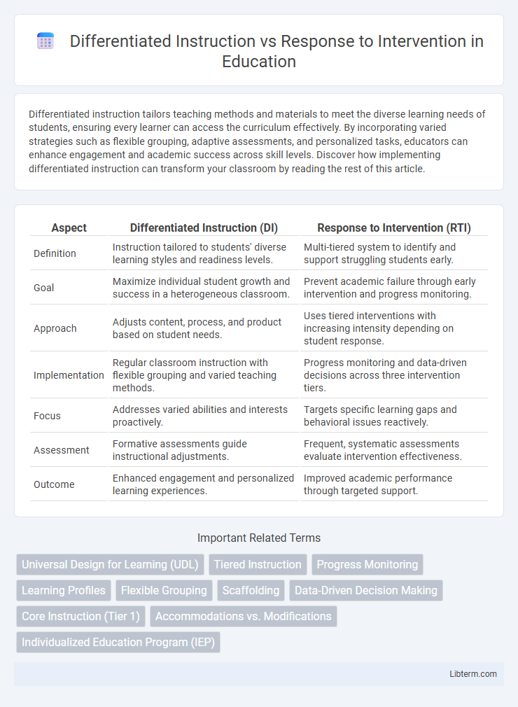 Response to Intervention vs Differentiated Instruction in Education - What is The Difference?