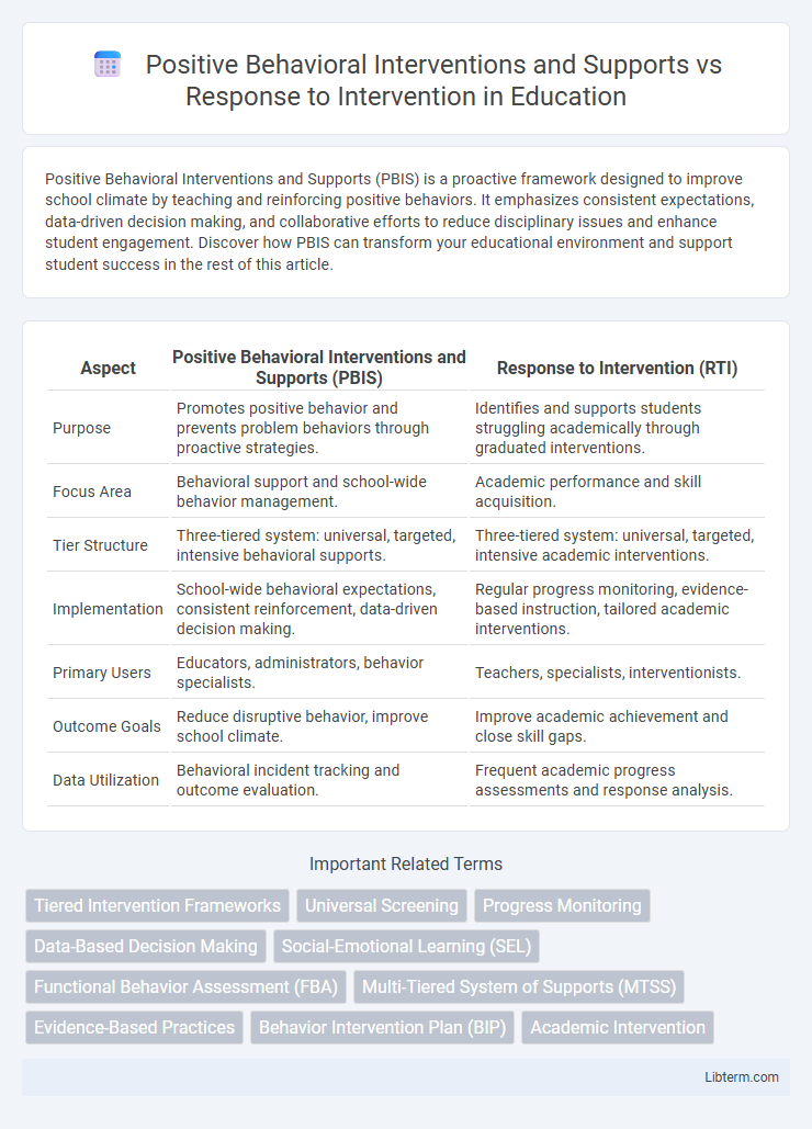Response to Intervention vs Positive Behavioral Interventions and Supports in Education - What is The Difference?