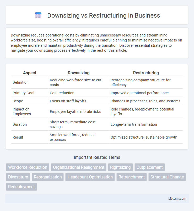 Restructuring vs Downsizing in Business - What is The Difference?