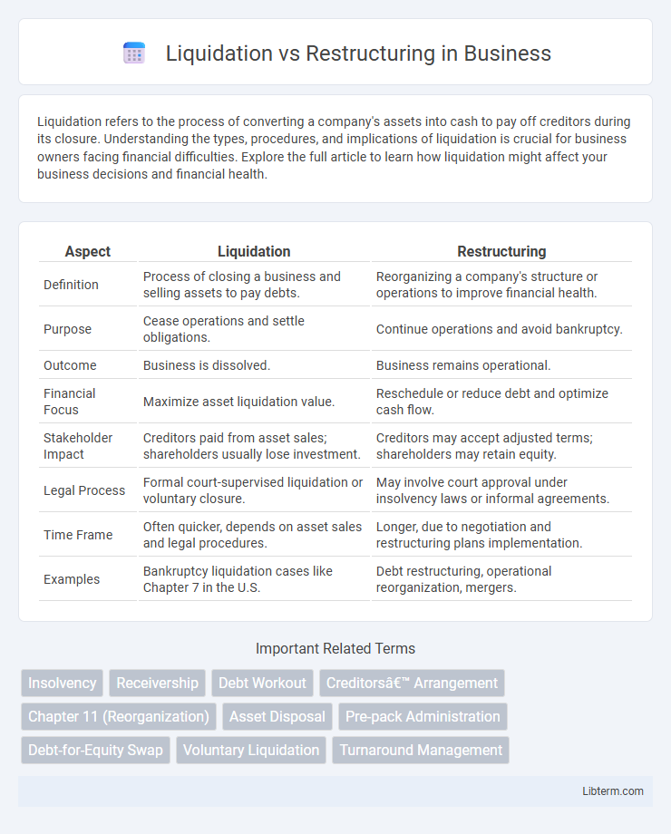 Restructuring vs Liquidation in Business - What is The Difference?