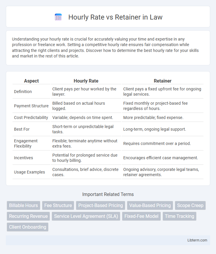 Retainer vs Hourly Rate in Law - What is The Difference?