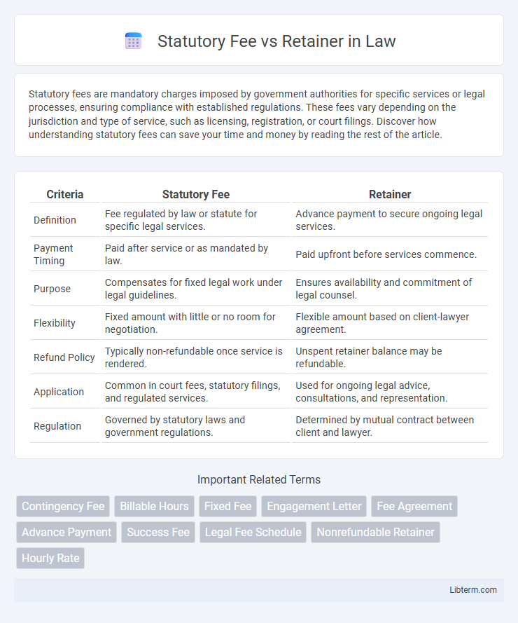 Retainer vs Statutory Fee in Law - What is The Difference?