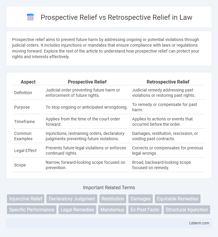 Retrospective Relief vs Prospective Relief in Law - What is The Difference?