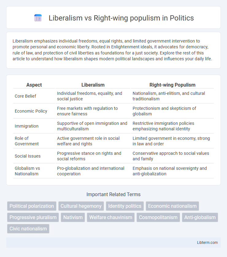 Right-wing populism vs Liberalism in Politics - What is The Difference?