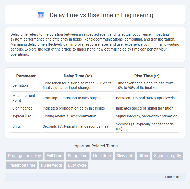 Rise time vs Delay time in Engineering - What is The Difference?