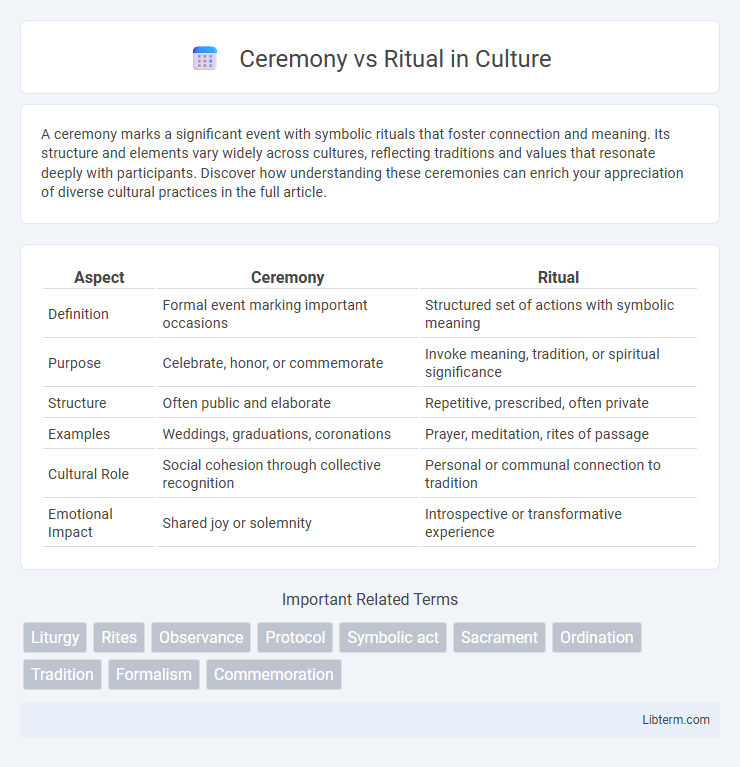 Ritual vs Ceremony in Culture - What is The Difference?